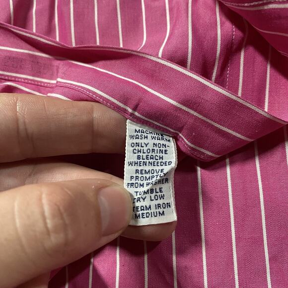 Polo Ralph Lauren Shirt Mens L Regent Classic Fit Dress Button Down Stripe - Picture 4 of 9